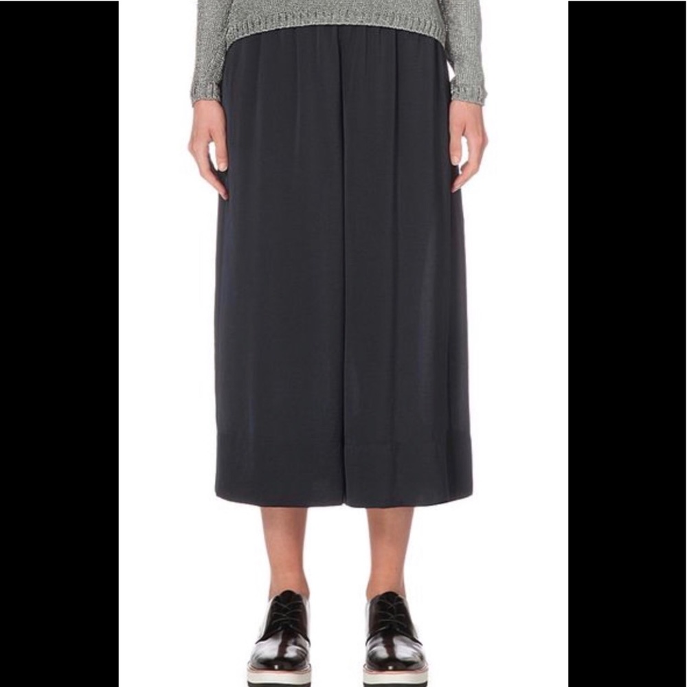 Washed Satin Pull-On Culotte - VINCE.